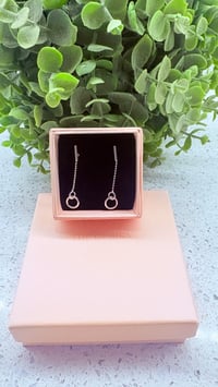 Bar & Chain droplets Earstud 
