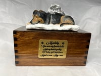 Image 5 of Custom Engraved German Shepherd Urn For Ashes Pet Portrait To Your Photos