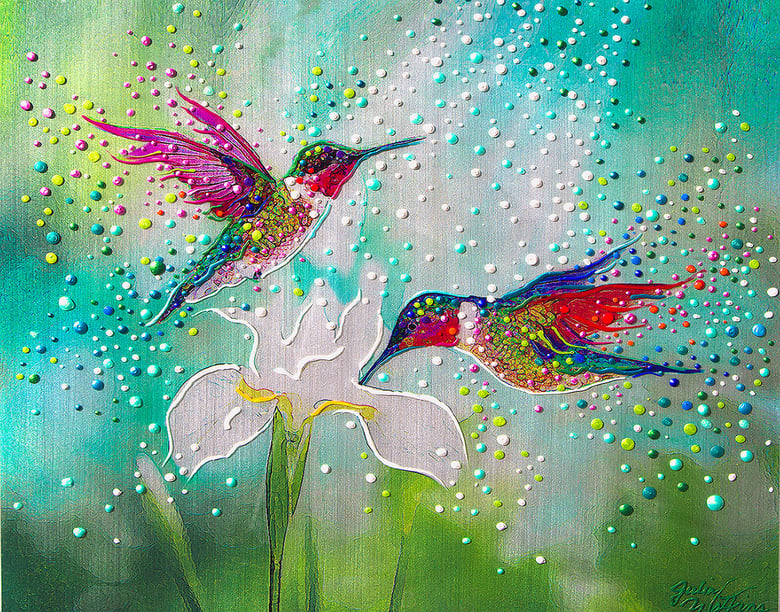 Image of Hummingbirds – Good Luck And Abundance Totem 