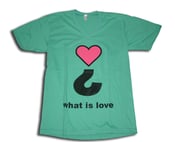 Image of What is Love? - Teal/Pink (American Apparel V-Neck)