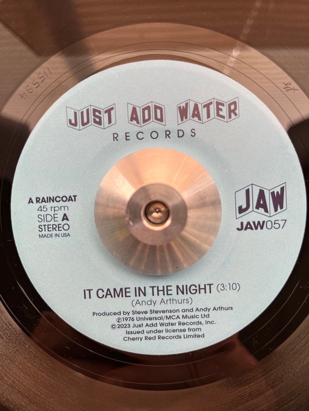A RAINCOAT - It Came In The Night 7" JAW057