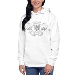 Image of Wolverine Ukraine crest hoodie silver
