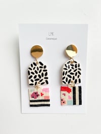Paire de boucles d'oreilles céramique TISSA 4