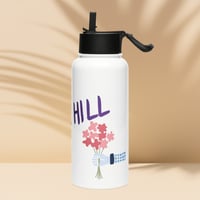 Image 3 of Stainless steel water bottle with a straw lid