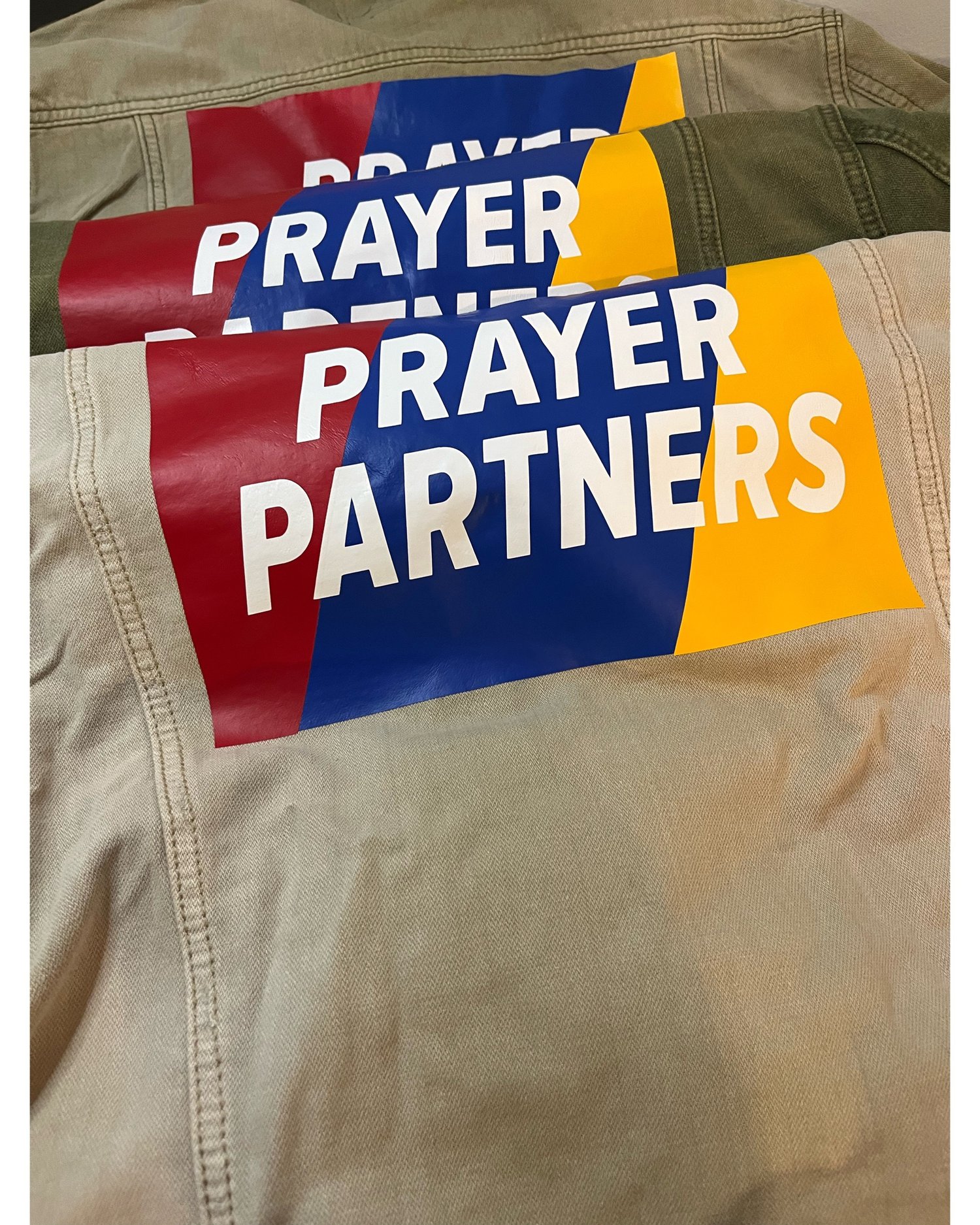 Image of Prayer Partners Denim Jacket - Big Logo