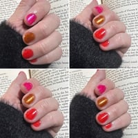 Image 2 of Tomato Soup - Jelly Red Shimmer Nail Polish