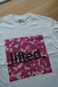 Image 2 of Pink Camo White LIFTED Tee