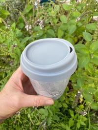 Image 6 of Heart Decorated Travel Mug With Grey Lid