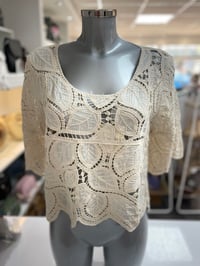 Image 2 of Leaf Crouchet Top