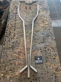 Image 2 of ✠ Trident Hex Sissybar - 5/8” 304 Stainless Steel ✠