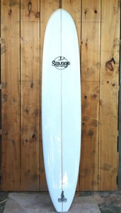 Image of 9'6" Longboard with triple fin boxes