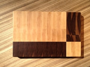 Image of Geometric End Grain Cutting Board 2