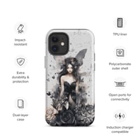 Image 9 of Dark Fairy and Flowers Goth Inspired Mystical Fantasy Tough Case for iPhone®