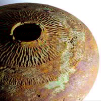 Image 1 of Elm Wood Vessel w/Rust & Patina
