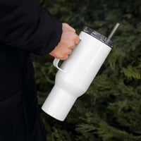 Image 2 of Studio Purr: LAWD HE ROUND Tall travel mug