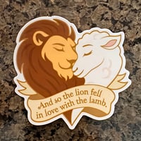 Image 1 of Lion & Lamb Sticker