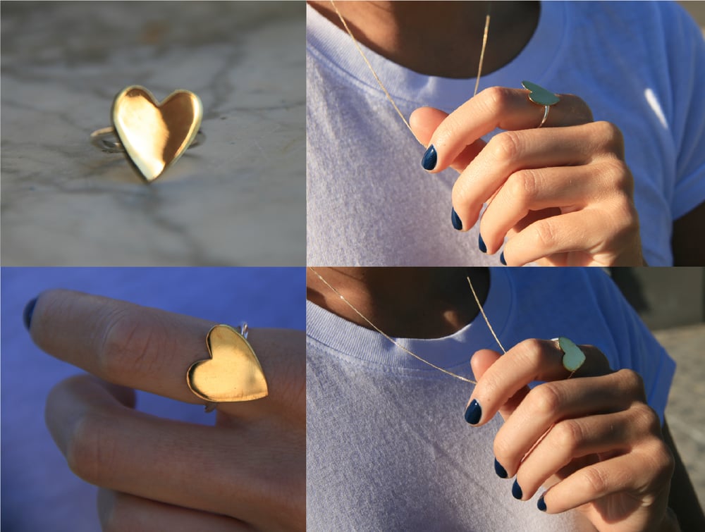 Image of Brass Heart Ring