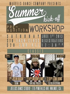 Image of Marvels Dance Company Summer Kickoff Workshops 2013