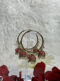 Image 1 of Hoop Jhumkas 