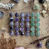 Amethyst/Moonstone Hair Clips