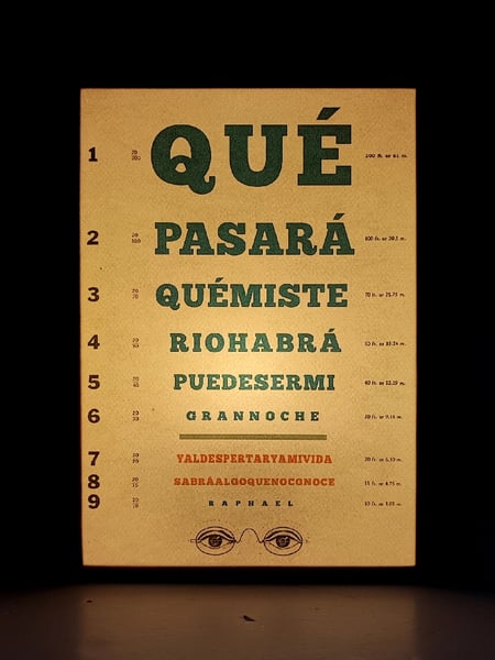 Image of Agudeza visual. Raphael.