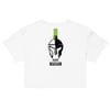 PA "Again Sparta" Women’s White crop top