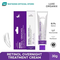 Image 1 of LUXE ORGANIX RETINOL + BAKUCHIOL OVERNIGHT GLOW GENTLE TREATMENT CREAM 30G