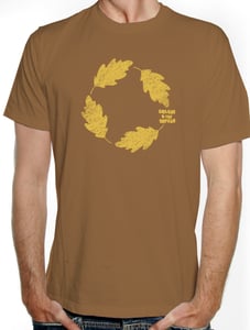 Image of T-Shirt "Leaves" Marrone
