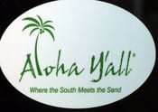 Image of 4x6 Round Decals "where the south meets the sand"