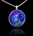 Image of Blue Dragonfly Pendant - Emits powerful life-force energies