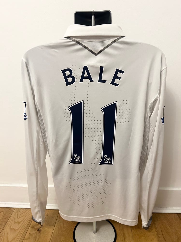 Image of Tottenham Hotspur "BALE 11" 2012/13 Home Long Sleeve shirt + PL patches (M)