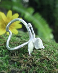 Image 5 of Leaf ring: hand forged sterling silver