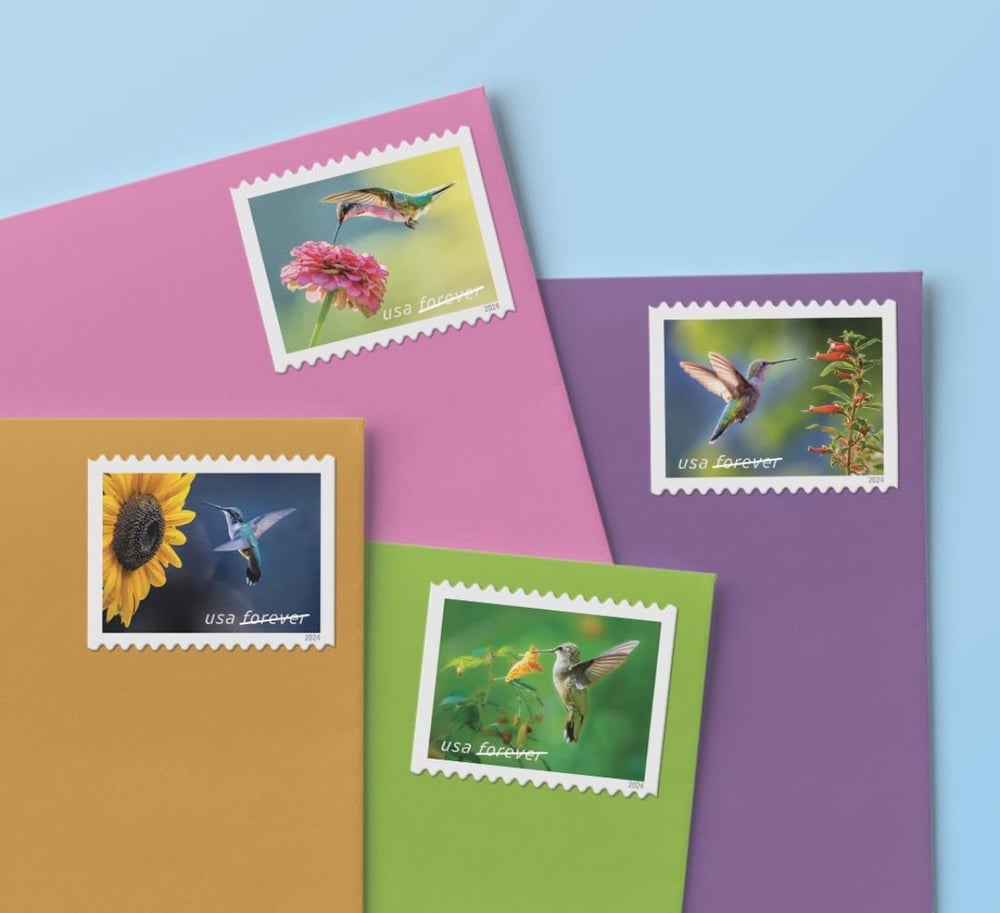 USPS Garden Delight Forever Stamps 5 Books (100 Stamps)