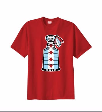 Image of CHICAGO FLAG - CHAMPION STYLE (RED)