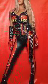Image 1 of GUN'S N ROSES NIGHTTRAIN LACE UP TOP