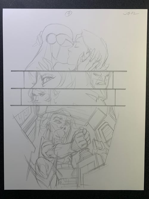 Image of JEAN GREY #2 :: pg04 original art (pencils only)