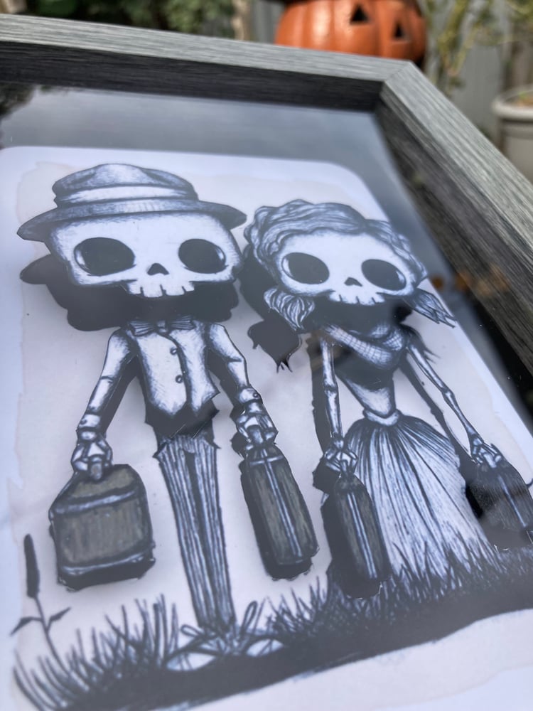 Image of "The Travelers" Shadow Box