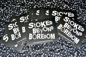Image of 10 Black and White SBB Stickers