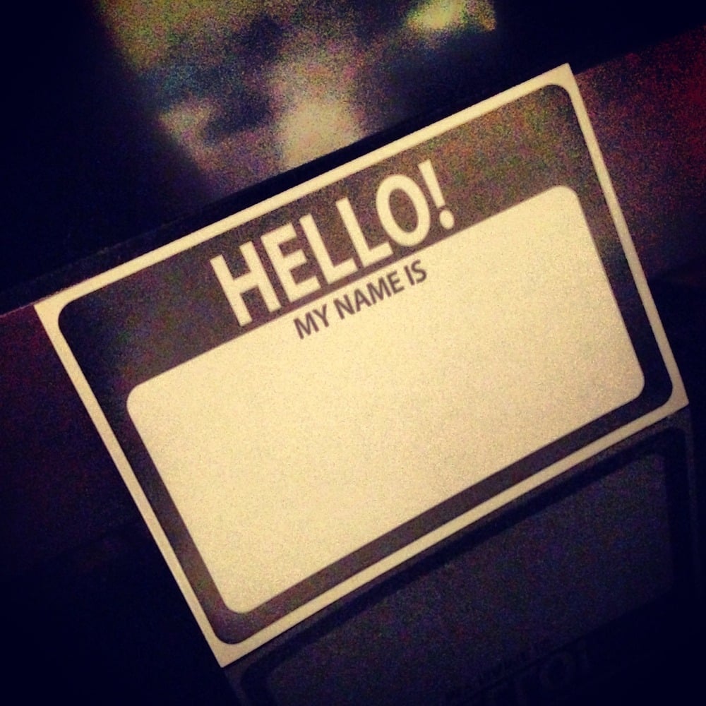 Image of Hello my name is stickers 