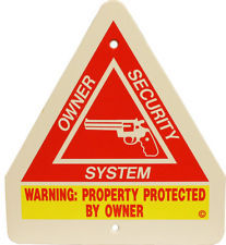 Image of Sign "owner security system"