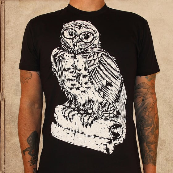 Image of Harry Potter Owl - discharge inks - unisex - final print XS/XL/2X left