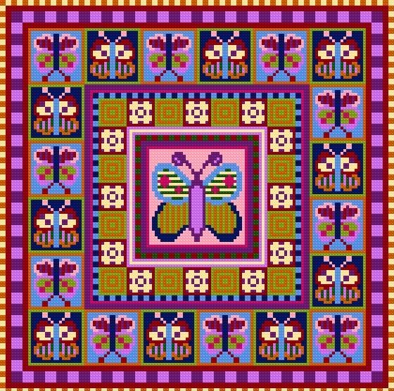 Image of Butterfly Cross-Stitch Kit