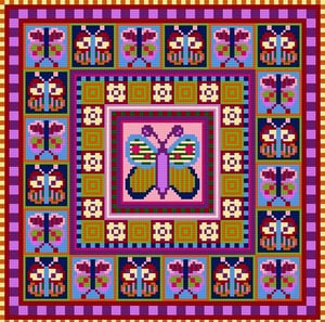 Image of Butterfly Cross-Stitch Kit