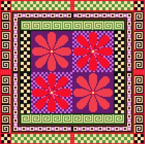 Image of Flower Cross Stitch