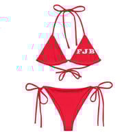 Image 2 of FJB Red - All-over print recycled string bikini from PatriotsCo.com