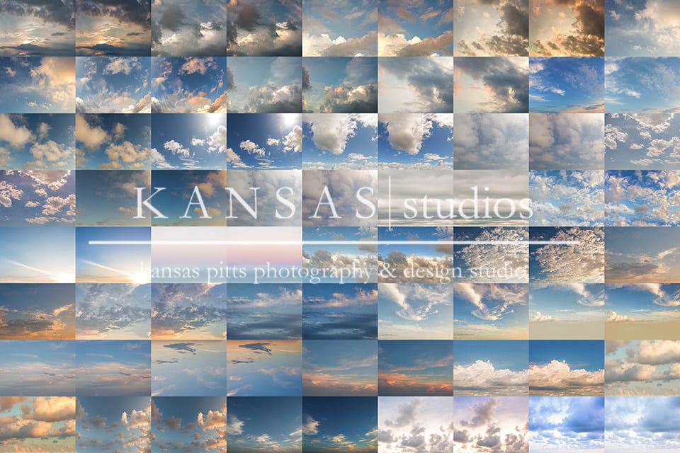 Image of Bright and Blue Sky Overlay Collection + Bonus Actions 