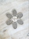 Rattan Daisy Name Plaque