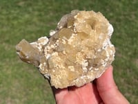 Image 3 of Yellow Cubic Fluorite & Barite Specimen | Beijing China #2654