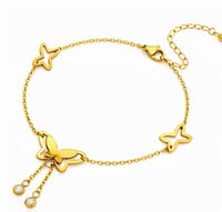 Image 2 of     Butterfly Glow Anklet