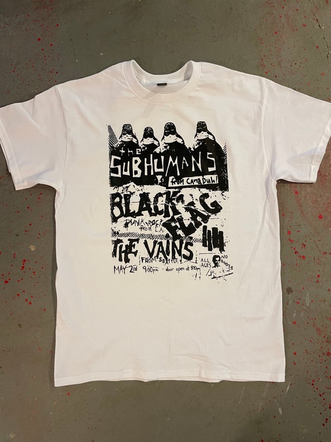 Image of Subhumans flyer 